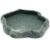 SLSON Small Reptile Feeder Terraium Bowl Plastic Shallow Reptile Feeder for Food and Water Feeding Dish for Lizard Gecko Junior Bearded Dragon,Small Green