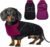 Lelepet Dachshund Coat Waterproof Reflective Dog Coat for Small Dogs