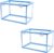 AQUANEAT Fish Tank Breeder 2 pcs Large Mesh Net Fry Saver Aquarium Spawn Hatchery Isolation with Suction Cups