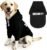 PUPTECK Security Dog Hoodie, Soft Warm Winter Pet Sweater Clothes, Puppy Cold Weather Coats Hooded Sweatshirt with Pocket, Dog Halloween Costume for Small Medium Large Dogs, Black XL