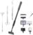 Carefree Fish 9IN1 Aquarium Cleaning Tools Long Handle Adjustable Length 20~36Inch Fish Tank Cleaner Kit Algae Scraper Scrubber Brushes Set Plant Scissor Long Tweezer
