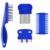 4 Pack Flea Lice Comb, Stainless Steel Dog Cat Grooming Combs with Rounded Teeth, Double Sided Professional Pet Tear Stain Remover, Dematting Tool for Small, Medium & Large Pets
