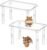 Ripeng 2 Sets Hamster Platform Cage Accessories Small Pets Plastic Transparent Play Stand for Gerbils Dwarf Syrian Hamsters Mice Chinchilla Parrot Bird Small Animals