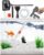 QZQ Aquarium Gravel Cleaner [2026 Edition] Vacuum Fish Tank Vacuum Cleaner Tools for Aquarium Water Changer with Aquarium Thermometers Fish Net kit Use for Fish Tank Cleaning Gravel and Sand