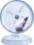lazYYzal Silent Hamster Wheel, Super-Silent Hamster Exercise Wheels Accessories, Quiet Running Wheels, Adjustable Stand for Hamsters Mice Or Other Small Animals (White, Ф 7 inch)