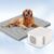 Pet Pad Cooling System for Summer, Consistent Cooling Water Mat for Dogs and Cats, No Refrigeration or Chemical Gel Needed, Machine Washable Bed, Ideal for Home and Crates (Gray, XL)