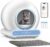 Self Cleaning Litter Box, Integrated Safety Automatic Cat Litter Box Self Cleaning 65L+9L for Multiple Cats, App Control, Odor Removal, Includes Mat & Liner (3 Rolls) – Blue