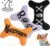 3 Pack Small Dogs Toy for Halloween, Plush Squeaky Puppy Bone Toy Holiday Dog Gifts