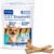 C.E.T. Enzymatic Oral Hygiene Chews for Dogs, Tartar Control, Extra Small | Dual-enzyme system, single layer beefhide, chicken flavored plaque control, oral hygiene care for extra small dogs