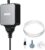 NICREW Nano Silent Aquarium Air Pump Black, Aquarium Aerator with Accessories for Up to 10 Gallon Fish Tank, Super Quiet, 0.3 L/min, 1.5 Watts