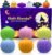 Jofan 6 Pack Halloween Pumpkin Bath Bombs with Halloween Squishy Toys Inside for Kids Girls Boys Halloween Toys Halloween Treat Bags Gifts