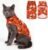 EXPAWLORER Halloween Cat Sweater Warm Fleece Pet Clothes for Cats Only