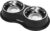 Epetslove Stainless Steel Dog Bowls Double Non-Slip Dog Water and Food Bowl | Pet Feeder Bowls, Dog Dishes, Raised Feeding Design, Double Bowls Set, For Puppies, Medium Dogs and Cats, Outdoor / Indoor