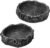 2Pcs Reptile Water Bowl, Feeding Dish for Leopard Gecko Lizard | 2 natural stone-like resin bowls. 3.3×3.3×0.8in each. For water mealworms. Easy clean, stable, for geckos lizards small pets.