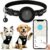 Pet GPS Tracker Collar for Cats,Mini GPS Dog Tracker,No Monthly Fee Location,Smart Pet Activity Tracker,Works with Apple iOS Find My,IP67 Waterproof Finder Tag Global Tracking