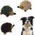 2-in-1 No-Stuffing Hedgehog Dog Toys 3 PCS, Squeaky Ball for Throwing Play
