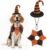 PAWCHIE Dog Halloween Costume,Halloween Collar Hat Set Pets Puppy Cat Halloween Outfit Apparel Cosplay, Dog Collar with Bells and Funny Hat Accessories Decoration for Small Medium Dogs 2 Pcs, Orange