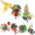 Bird Shredding Foraging Toys Parakeet Toy Chewing Hanging Toy Shredded Paper Bird Cage Accessories Bird Rope Perch for Conure Cockatiel Budgies Lovebird Parrotlet
