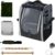 Birds Day Bird Carrier Backpack – Breathable Mesh Portable Parrot Travel Cage with 2PCS Perch, Food Bowl, and Stainless Steel Tray (Charcoal Gray)