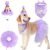 SCENEREAL Dog Birthday Bandana with Hat and Dress Girl Set, Large Dog Birthday Party Supplies, Cute Tutu Skirt Outfit for Medium Big Dogs