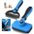 Professional 3PCS Self Cleaning Slicker Brush & Pet Grooming Rake & Flea Comb for Dogs,Cats and Horses | Double-Sided Dematting Comb & Skin Friendly Deshedding Grooming Tool | Pet Supplies (Blue)
