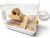 Acrylic Hamster Cage, 2-Tier Hamster Cage with Wooden Accessories for Dwarf Syrian Hamsters,14″x10″x*11″ Clear Pet Mice Small Hamster Habitat Gerbils House