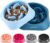 MateeyLife 2-Pack Slow Feeder Dog Bowls, 2 Cups, Dog Puzzle Feeder Bowl | Food-contact safe, dishwasher safe, non-slip base, maze design, for fast eaters, for dogs and cats, daily mealtimes