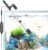 AKKEE Aquarium Vacuum Gravel Cleaner, 36W Electric Fish Tank Cleaner Vacuum, 8 in 1 Multifunctional Aquarium Cleaner for Automatic Water Change, Wash Sand, Water Circulation and Timed Off