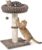 Avont 29” Sisal Cat Scratching Post, Cat Scratcher with Large Plush Perch | Scratching Post with Plush Elevated Bed for Indoor Cats, Removable& Washable Cover, Taupe