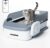 Self Cleaning Litter Box,Fully Open Automatic Litter Box with App Control for Multiple Cats,Electric Litter Robot with Triple Sensor Protection,10L Waste Bin,Include 1 Roll Liners – White