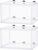 2 Pieces Fish Tank Breeder Net Mesh Breeder Box Fish Hatchery Isolation Separation Net Plastic Frame Fry Hatchery Incubator Mesh Breeding Box with Suction Cup for Aquarium