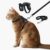 Plutus Pet Adjustable Cat Harness and Leash Set, Quick Release, Escape Proof Nylon Vest with Leather Trim for Kitten, Small Medium Large Cats, Black