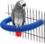 RYPET Parrot Perch Rough-surfaced – Quartz Sands Bird Cage Perches for Medium to Large Bird, U Shape Large