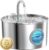 Cat Water Fountain Stainless Steel: 74oz/2.2L Cat Fountain for Drinking – Pet Water Fountain for Cats Inside – Quiet Cats Water Bowl Dispenser – Kitty Drinking Fountains – for Pets& Small Animals
