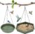 Hanging Bird Bath，2 in 1 XL Hanging Bird Feeder & Birds Bath for Outside, Birds Water Feeder,Tray for Outdoors Garden Patio Decoration
