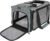 GAPZER Soft-Sided Pet Carrier for Air Travel 18x11x11 Inch, Underseat Cabin | Pet Airplane Crate Medium Cat 15 lbs Privacy Curtatin, Small Dog Crate Under 10 Pound TSA Approved Softsided Carry Cage Cabin