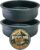 Pet Crock Bowl – 2 Pack – Thick Durable Plastic (Green, 48oz Large) Non-Tip Food & Water Dish for Dogs, Cats – Indoor/Outdoor – Chew Resistant, Easy Clean BouldrBowl by Healthy Surplus®