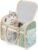 Luxury Mint Green PU Leather Pet Carrier Bag, Airline Compliant Portable Travel Crate with Breathable Mesh Panels & Shoulder Strap for Cats Small Dogs Travel & Vet Use