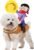 GOYOSWA Dog Cowboy Costume, Dog Halloween Costumes Cowboy Rider Dog Costume Funny Dog Costume for Small Medium Large X-Large Dogs (Medium)