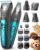 oneisall Professional 4-in-1 Dog Grooming Kit with LED Light | Quiet Clippers & Nail Grinder, Cordless, 3.7 hrs Runtime, LED Display, Safe for Paws, Face, Ears & Body