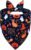 Halloween Dog Bandana for Large Dogs, Reversible Black Scarf