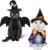 Halloween Pet Costumes Cat Wizard Costume Dog Funny Wizard Clothes Cat Bat Wings Wizard Hat Cute Pumpkin Cloak Outfits for Kittens Puppies
