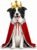 Dog Halloween Costumes for Medium Dogs,Funny Dog Costume King Crown Cape(L)