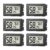6 Pack Mini Hygrometer Indoor Humidity Meter, Digital Thermometer Monitor | Small Indoor Humidity Gauge Meter Fahrenheit (℉) for Thermostat Reptile Tank, Mason Jars JJMTDS