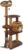 PETSITE 59.5-inch Tall PE Rattan Cat Tree, Multi-Level Modern Wooden Cat Tower with Sisal Scratching Posts, Ball Track Toy, Comfy Condo with Removable Soft Pads, and Hanging Ball, Ideal for Indoor Cat