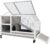 Gowoodhut Indoor Rabbit Hutch – 36”L Outdoor Wooden Bunny Hutch with Wheels Rabbit Cage Guinea Pig Cages Removable Pull Out Tray, Ramp, Hideout, Small Animals Pet House Hamster Ferret for Bunny Cage