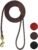 Guiding Star Leather Dog Leash 6 ft x 1/4 inch,Thin and Lightweight Leather Leashes for Small Dogs,Leather Cat Leashes for Small Cats,Soft Genuine Leather Dog Training Leashes for Petite Dogs Brown