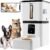 Yakry Automatic Dog Feeder with Camera – 8L/33 Cups Smart Pet Feeder for Small/Medium Dogs & Cats, 5GHz/2.4GHz WiFi App Control, 1080P HD Night Vision, 2-Way Audio, Timed Dry Food Dispenser Indoor