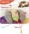 SmartyKat (3 Count) Skitter Critters Catnip Cat Toys – Gray/Cream, 3 Count