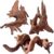 Jorewood Natural Aquarium Driftwood for Fish Tanks & Reptile Terrariums – Safe Fish Tank Decorations, Unique Twisted Branches 3-Piece 7-11 Inch Low Tannin, Easy to Sink